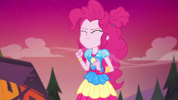 Size: 1920x1080 | Tagged: safe, screencap, pinkie pie, equestria girls, equestria girls specials, g4, my little pony equestria girls: better together, my little pony equestria girls: sunset's backstage pass, female, geode of sugar bombs, magical geodes, solo