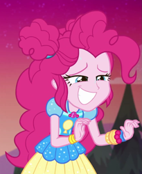 Size: 885x1078 | Tagged: safe, screencap, pinkie pie, equestria girls, equestria girls specials, g4, my little pony equestria girls: better together, my little pony equestria girls: sunset's backstage pass, cropped, female, solo