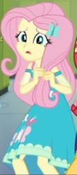 Size: 201x451 | Tagged: safe, screencap, fluttershy, do it for the ponygram!, equestria girls, g4, my little pony equestria girls: better together, cropped, cute, female, looking at you, low res image, scared, shyabetes