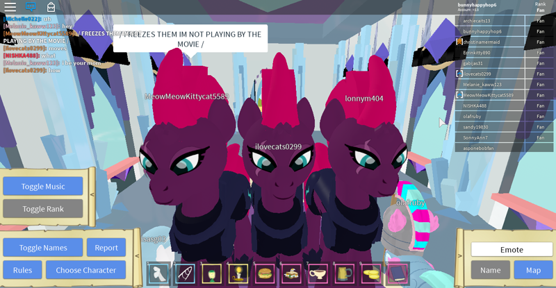 2255370 Safe Tempest Shadow Pony Unicorn 3d Broken Horn Clone Clones Crystal Castle Crystal Empire Female Game Screencap Horn Mare Roblox Roleplay Is Magic Scar Triple Derpibooru - clone roblox character