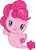 Size: 3000x4164 | Tagged: safe, artist:cloudy glow, pinkie pie, pony, seapony (g4), g4, chibi, cute, cutie mark crew, diapinkes, female, high res, looking at you, seaponified, seapony pinkie pie, simple background, solo, species swap, toy, transparent background, vector