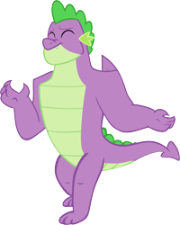 Size: 4810x6001 | Tagged: safe, artist:memnoch, spike, dragon, g4, the last problem, absurd resolution, gigachad spike, male, older, older spike, simple background, solo, transparent background, vector, winged spike, wings