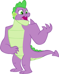 Size: 4796x6001 | Tagged: safe, artist:memnoch, spike, dragon, g4, the last problem, absurd resolution, gigachad spike, male, older, older spike, simple background, solo, transparent background, vector, winged spike, wings