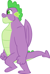 Size: 3933x5814 | Tagged: safe, artist:memnoch, spike, dragon, g4, the last problem, gigachad spike, male, older, older spike, simple background, solo, transparent background, winged spike, wings