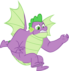 Size: 5820x6001 | Tagged: safe, artist:memnoch, spike, dragon, g4, the last problem, gigachad spike, male, older, older spike, simple background, solo, transparent background, winged spike, wings