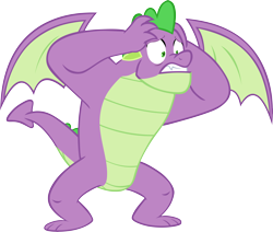 Size: 6968x5904 | Tagged: safe, artist:memnoch, spike, dragon, g4, the last problem, gigachad spike, male, older, older spike, simple background, solo, transparent background, winged spike, wings