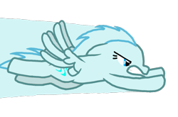 Size: 1088x720 | Tagged: safe, oc, oc only, oc:windy breeze, pegasus, pony, flying, missing nose, simple background, solo, trail, transparent background, wings