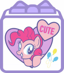 Size: 695x795 | Tagged: safe, pinkie pie, earth pony, pony, g4, official, animated, chinese, female, new year's resolution, solo, text