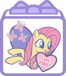 Size: 695x795 | Tagged: safe, fluttershy, pegasus, pony, g4, official, animated, chinese, female, new year's resolution, solo, text