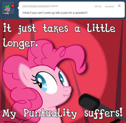 Size: 641x627 | Tagged: safe, artist:necromanteion, pinkie pie, earth pony, pony, ask pun, g4, ask, ask tickled pinkie, female, scrunchy face, solo