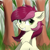 Size: 400x400 | Tagged: source needed, safe, artist:d.w.h.cn, roseluck, earth pony, pony, g4, bust, cheek fluff, chest fluff, cute, female, leg fluff, looking at you, rosabetes, smiling, solo, tree