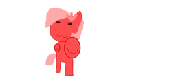 Size: 1354x623 | Tagged: safe, artist:1126jewel5, oc, oc only, oc:downvote, earth pony, pony, derpibooru, 1000 hours in ms paint, boop, cute, derpibooru ponified, female, mare, meta, owo, ponified, raised hoof, simple background, solo, white background