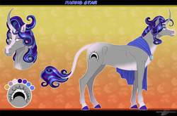 Size: 1300x857 | Tagged: safe, artist:bijutsuyoukai, oc, oc only, oc:fading star, pony, unicorn, male, reference sheet, solo, stallion