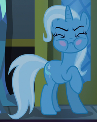 Size: 424x534 | Tagged: safe, screencap, trixie, pony, g4, to where and back again, cropped, female, puffy cheeks, solo