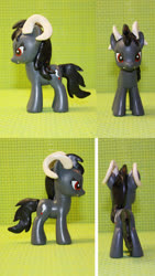 Size: 875x1555 | Tagged: safe, artist:chili19, oc, oc only, oc:frost, demon, demon pony, original species, customized toy, female, irl, mare, photo, toy