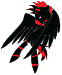 Size: 916x1110 | Tagged: safe, artist:theironheart, oc, oc only, pegasus, pony, base used, featureless crotch, male, pegasus oc, red and black oc, simple background, solo, stallion, transparent background, wings