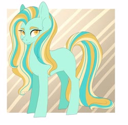 Size: 2761x2695 | Tagged: safe, artist:kittii-kat, oc, oc only, oc:treasure trove, earth pony, pony, female, high res, magical lesbian spawn, mare, offspring, parent:coco pommel, parent:sassy saddles, simple background, solo