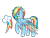 Size: 1438x1088 | Tagged: safe, artist:twinklecometyt, rainbow dash, pegasus, pony, g4, alternate design, colored wings, female, mare, multicolored wings, rainbow wings, raised hoof, redesign, simple background, solo, transparent background, wings