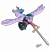 Size: 3543x3543 | Tagged: safe, artist:ghouleh, oc, oc only, oc:sky song, pegasus, pony, dive, diving, flying, hat, high res, rapier, shield, simple background, solo, sword, transparent background, weapon