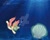 Size: 999x800 | Tagged: safe, artist:ello-kitty001, oc, oc:beachcomber, pony, unicorn, bubble, clam, deviantart watermark, dive mask, knife, obtrusive watermark, scuba diving, scuba gear, seashell, underwater, watermark