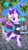 Size: 1080x1920 | Tagged: safe, artist:owlpirate, starlight glimmer, pony, unicorn, g4, 3d, balloon, bipedal, cake, clothes, ear piercing, earring, female, food, jewelry, piercing, shirt, solo, striped shirt, tattoo