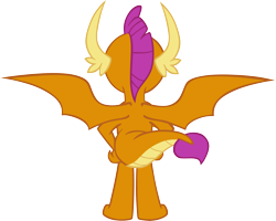 Size: 7417x5925 | Tagged: safe, artist:memnoch, smolder, dragon, g4, butt, female, simple background, solo, transparent background, vector