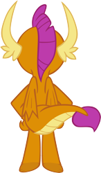Size: 3502x6011 | Tagged: safe, artist:memnoch, smolder, dragon, g4, butt, female, simple background, solo, transparent background, vector