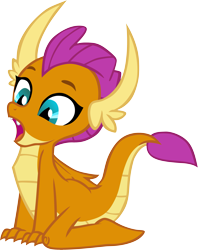 Size: 2867x3616 | Tagged: safe, artist:memnoch, smolder, dragon, g4, cute, female, high res, invisible stallion, open mouth, simple background, smolderbetes, solo, transparent background, vector