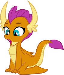 Size: 3065x3595 | Tagged: safe, artist:memnoch, smolder, dragon, g4, cute, female, high res, invisible stallion, open mouth, simple background, smolderbetes, solo, transparent background, vector