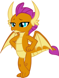 Size: 4537x6019 | Tagged: safe, artist:memnoch, smolder, dragon, g4, dragoness, female, show accurate, simple background, solo, transparent background, vector