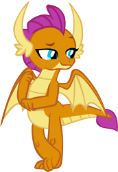 Size: 4206x6105 | Tagged: safe, artist:memnoch, smolder, dragon, g4, dragoness, female, show accurate, simple background, solo, transparent background, vector