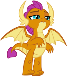 Size: 4828x5500 | Tagged: safe, artist:memnoch, smolder, dragon, g4, the ending of the end, cute, female, show accurate, simple background, smolderbetes, solo, transparent background, vector