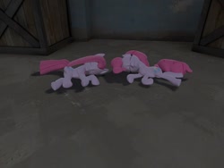 Size: 1400x1050 | Tagged: safe, artist:nightmenahalo117, pinkie pie, earth pony, pony, g4, 3d, female, siblings, sisters, sleeping