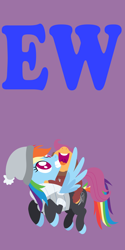 Size: 2000x4000 | Tagged: safe, anonymous artist, part of a set, rainbow dash, scootaloo, pony, series:fm holidays, g4, clothes, duo, female, happy new year, hat, holiday, hood, lineless, looking at something, looking up, new year, no pupils, nose in the air, open mouth, part of a series, purple background, simple background, vest, volumetric mouth