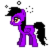 Size: 100x100 | Tagged: safe, artist:theironheart, oc, oc only, pegasus, pony, animated, base used, bedroom eyes, drunk, drunk bubbles, gif, pegasus oc, pixel art, simple background, solo, transparent background, wings