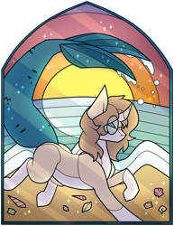 Size: 1024x1328 | Tagged: safe, artist:ak4neh, oc, oc only, oc:bubbles, pony, female, mare, simple background, solo, stained glass, transparent background