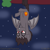 Size: 1536x1536 | Tagged: safe, artist:colorcodetheartist, bat pony, pony, bored, damien thorn, dangling, hanging, hanging by tail, hanging upside down, male, night, ponified, south park, tree branch