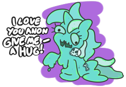 Size: 1300x900 | Tagged: safe, artist:threetwotwo32232, lyra heartstrings, goo, goo pony, original species, g4, bone, dead, female, implied anon, implied digestion, implied vore, simple background, skull, slime, solo, species swap, transparent background
