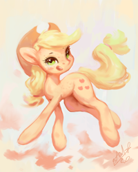 Size: 768x960 | Tagged: safe, artist:assasinmonkey, applejack, earth pony, pony, g4, cowboy hat, cute, female, hat, jackabetes, mare, solo