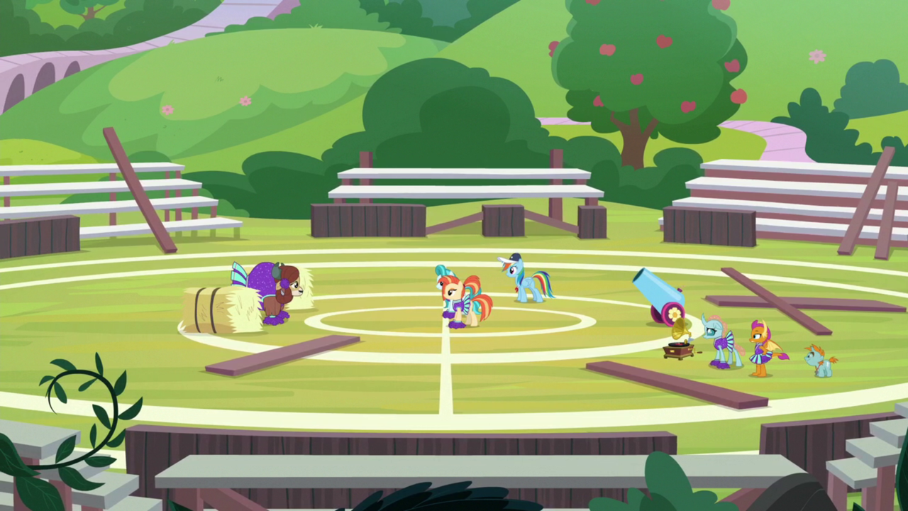 Safe Screencap Lighthoof Ocellus Rainbow Dash Shimmy