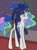 Size: 798x1085 | Tagged: safe, artist:vladimir-olegovych, princess celestia, princess luna, alicorn, pony, g4, duo, eyes closed, female, floppy ears, luna riding celestia, mare, ponies riding ponies, riding, royal sisters, sibling love, siblings, sisterly love, sisters, sitting, smiling