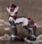 Size: 1800x1900 | Tagged: safe, artist:azusadrawz, oc, oc only, oc:blackjack, cyborg, pony, unicorn, fallout equestria, fallout equestria: project horizons, amputee, augmentation, choker, crying, cybernetic legs, ear fluff, female, horn, mare, prosthetic limb, prosthetics, rain, small horn, solo