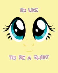 Size: 2187x2753 | Tagged: safe, artist:zedrin, fluttershy, g4, design, eye, eyes, high res, i'd like to be a tree, shirt design