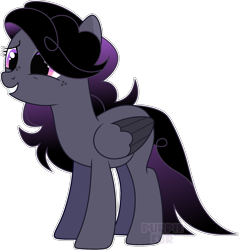 Size: 1929x2016 | Tagged: safe, artist:rerorir, oc, oc only, pegasus, pony, female, mare, simple background, solo, transparent background, two toned wings, wings
