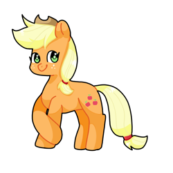 Size: 1080x1080 | Tagged: safe, artist:bbluna, derpibooru exclusive, applejack, earth pony, pony, g4, cowboy hat, female, hat, looking at you, mare, simple background, solo, white background