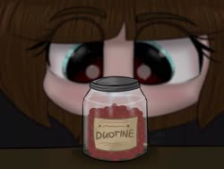 Size: 1600x1200 | Tagged: safe, artist:janelearts, pony, fran bow, fran bow dagenhart, horror, pills, ponified, video game