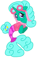 Size: 685x1080 | Tagged: safe, artist:徐詩珮, glitter drops, pony, seapony (g4), unicorn, series:sprglitemplight diary, series:sprglitemplight life jacket days, series:springshadowdrops diary, series:springshadowdrops life jacket days, g4, alternate universe, base used, clothes, cute, glitterbetes, paw patrol, seaponified, seapony glitter drops, simple background, species swap, swimsuit, transparent background