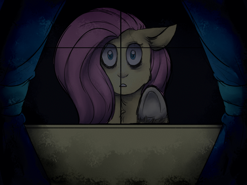 2257685 grimdark, fluttershy, pegasus, pony, fanficlet her in, g4