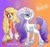 Size: 750x700 | Tagged: artist needed, source needed, safe, applejack, rarity, earth pony, pony, unicorn, g4, applejack (g5 concept leak), braid, braided tail, coat markings, duo, female, g5 concept leak style, g5 concept leaks, gradient mane, gradient tail, hooves, mare, rarity (g5 concept leak), redesign