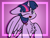 Size: 2560x1920 | Tagged: dead source, safe, artist:php142, twilight sparkle, alicorn, pony, g4, chest fluff, cute, female, gradient background, high res, mare, one eye closed, open mouth, purple background, simple background, solo, twiabetes, twilight sparkle (alicorn), wink